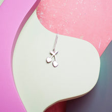  Silver pendant necklace with a cherry shaped charm